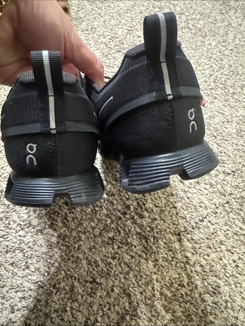 On Running Men's Black Athletic Sneakers with Subtle Gray Accents - Picture 10 of 13